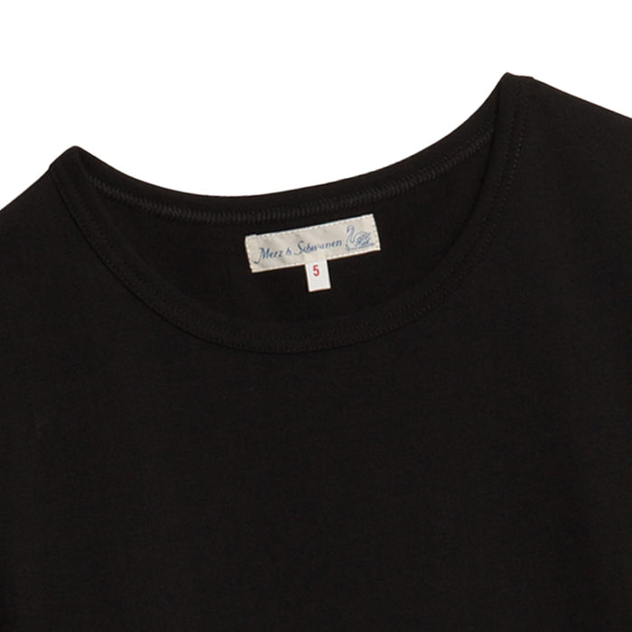 Merz b Schwanen 1950s Long Sleeve Loopwheeled T-Shirt - Black