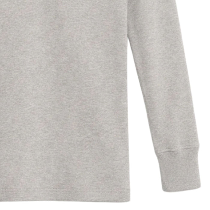 Merz b Schwanen 2M06 Vintage Machine Refined Classic Fit Long Sleeve Henley - Grey