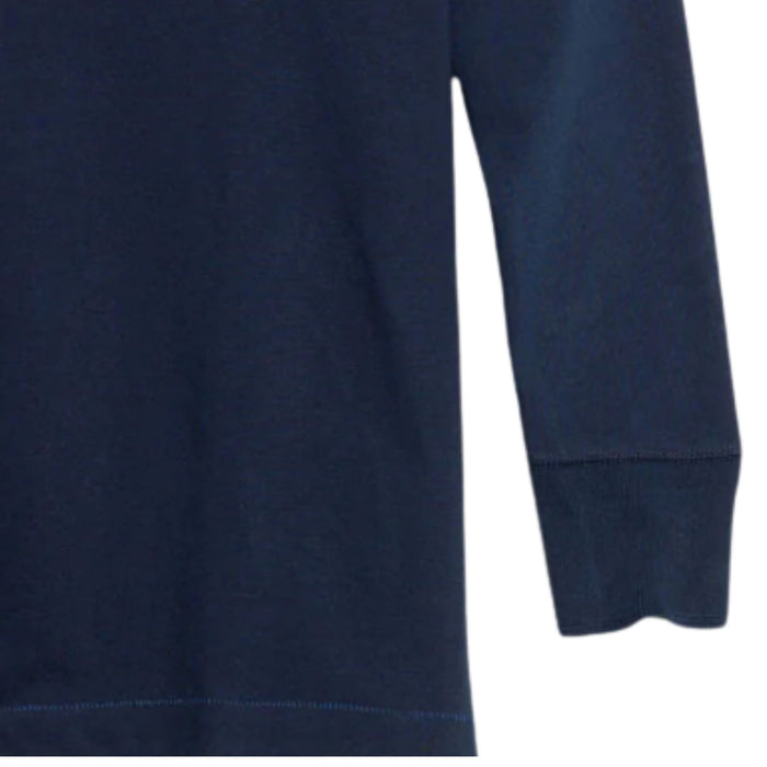 Merz b Schwanen 2M06 Vintage Machine Refined Classic Fit Long Sleeve Henley - Ink Blue