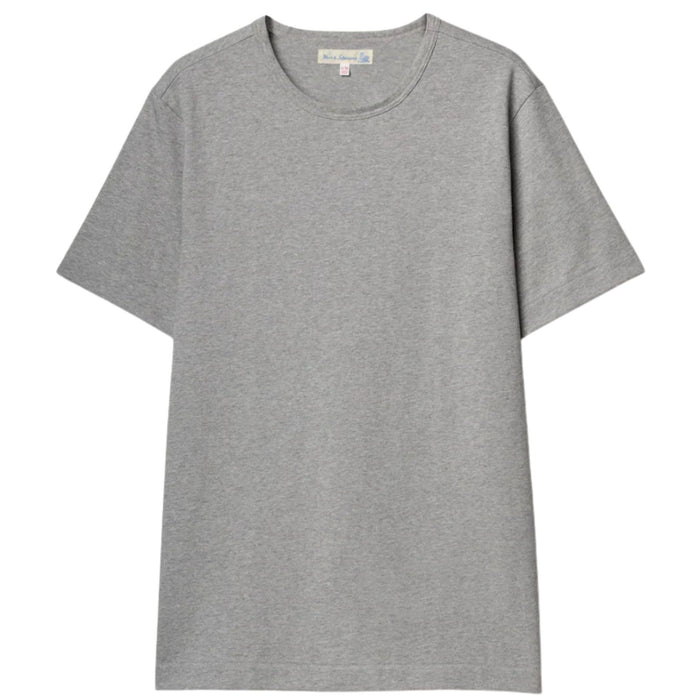 Merz b Schwanen 2M15 Mid-Century Machine Refined Fit T-Shirt - Grey Marl