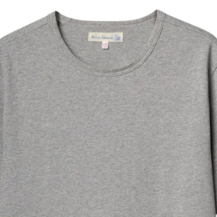 Merz b Schwanen 2M15 Mid-Century Machine Refined Fit T-Shirt - Grey Marl