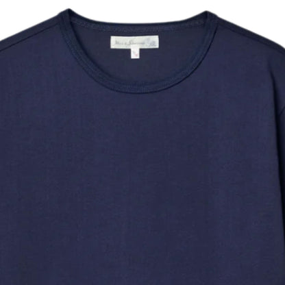 Merz b Schwanen 2M15 Mid-Century Machine Refined Fit T-Shirt - Ink Blue