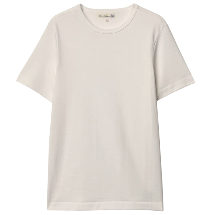 Merz b Schwanen 2M15 Mid-Century Machine Refined Fit T-Shirt - Natural