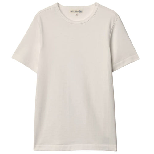 Merz b Schwanen 2M15 Mid-Century Machine Refined Fit T-Shirt - Natural