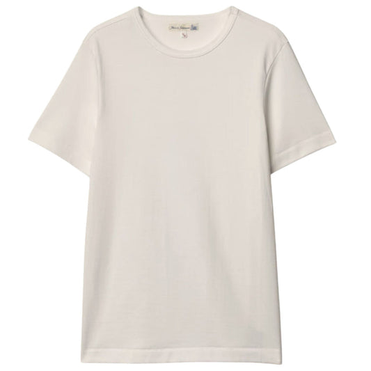 Merz b Schwanen 2M15 Mid-Century Machine Refined Fit T-Shirt - Natural