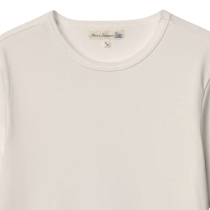 Merz b Schwanen 2M15 Mid-Century Machine Refined Fit T-Shirt - Natural