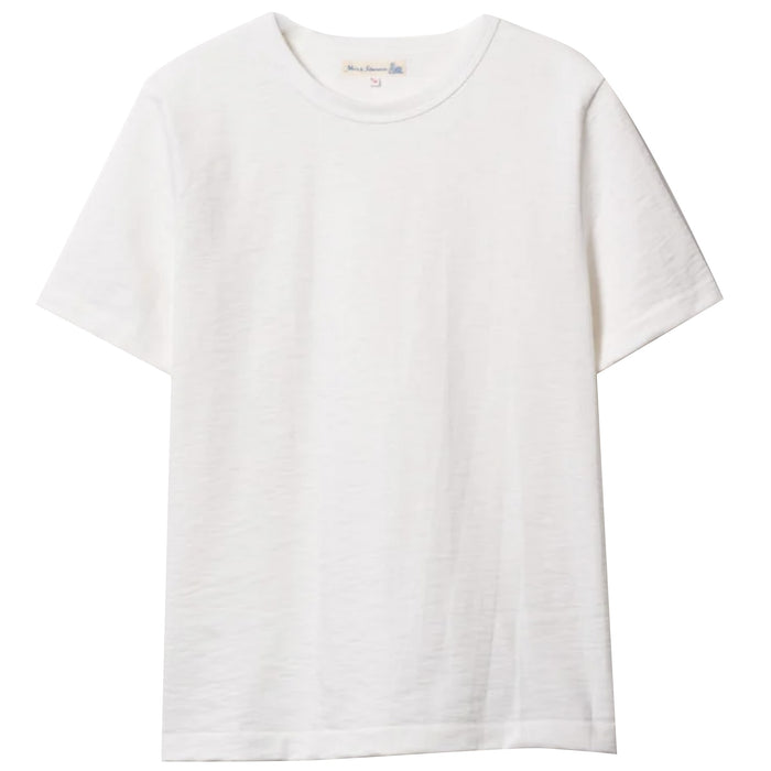 Merz b Schwanen 2S14 Loopwheeled Relaxed Fit Heavyweight T-Shirt - White