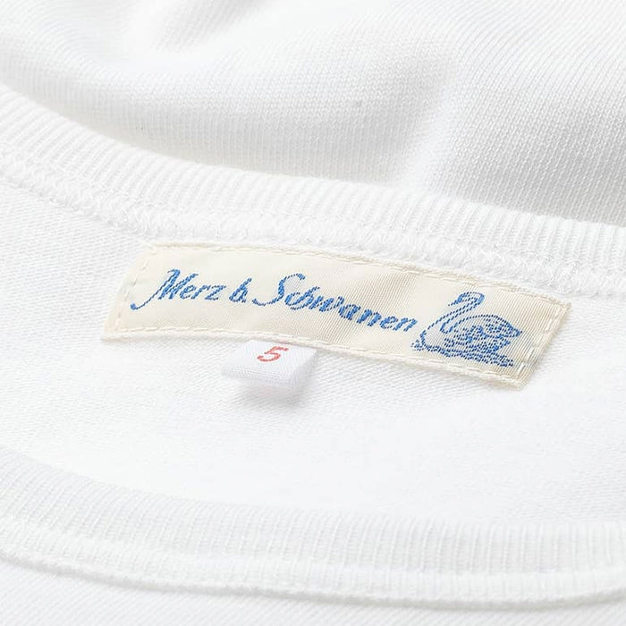 Merz b Schwanen 2S14 Loopwheeled Relaxed Fit Heavyweight T-Shirt - White
