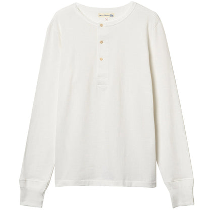 Henley Long Sleeve T-Shirt - White