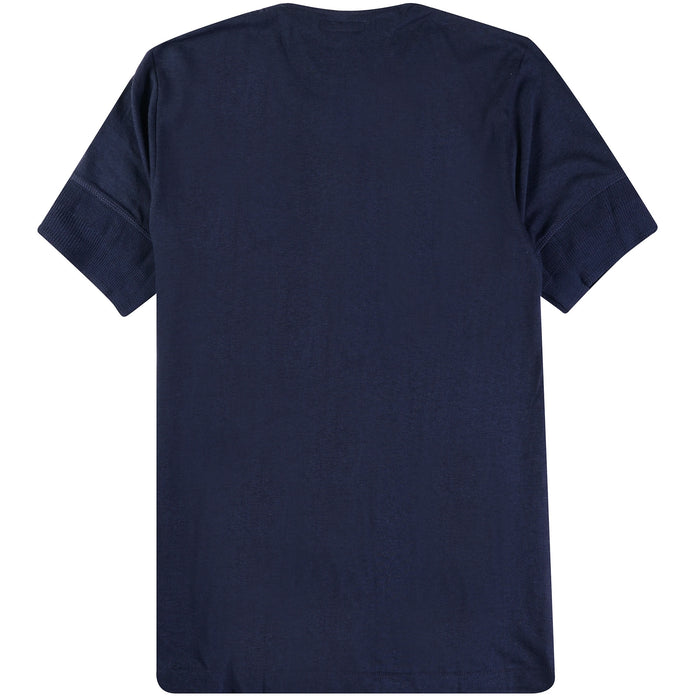 Merz b Schwanen Henley Loop T-Shirt - Ink Blue