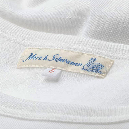 Merz b Schwanen Loopwheeled 5.5oz T-Shirt - White