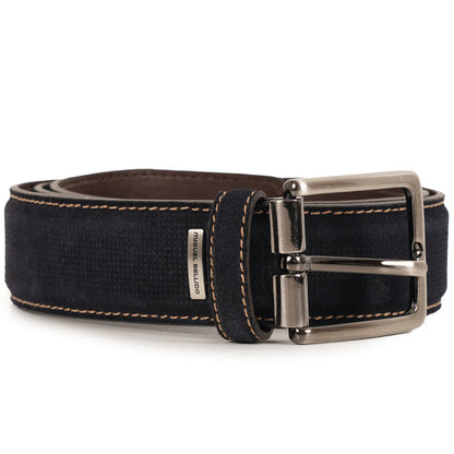 Miguel Bellido Belts Leather Belt - Navy