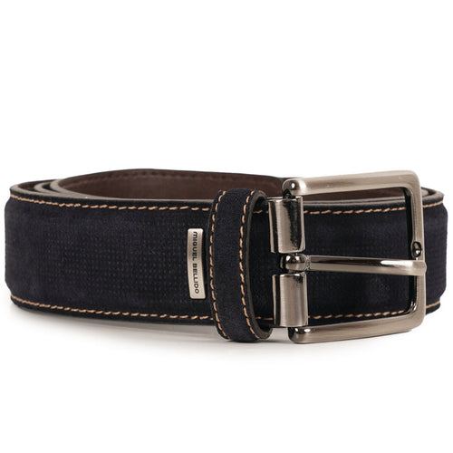 Miguel Bellido Belts Leather Belt - Navy