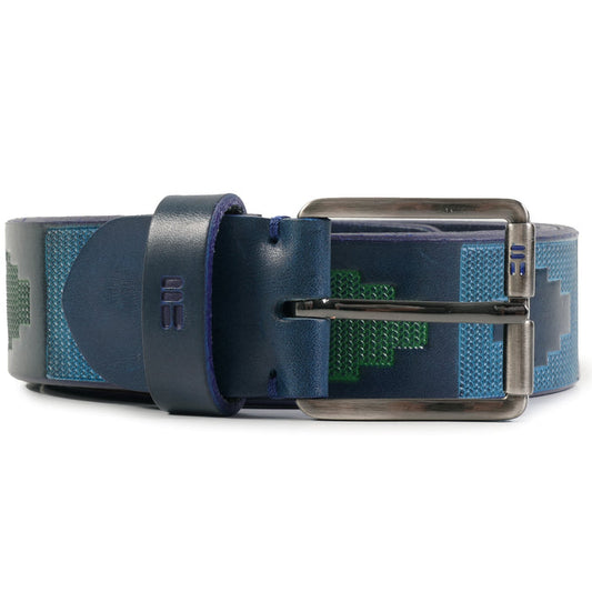 Miguel Bellido Belts Leather Motif Belt - Blue