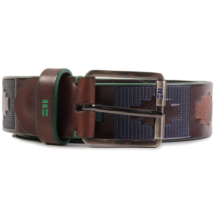 Miguel Bellido Belts Leather Motif Belt - Green