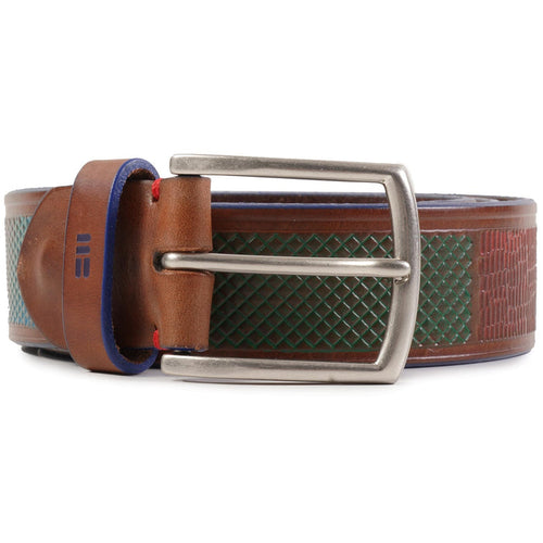 Miguel Bellido Belts Leather Patterned Belt - Multi