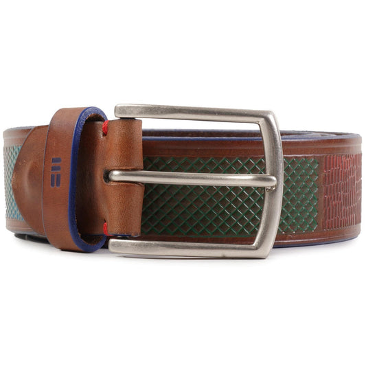 Miguel Bellido Belts Leather Patterned Belt - Multi