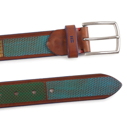 Miguel Bellido Belts Leather Patterned Belt - Multi