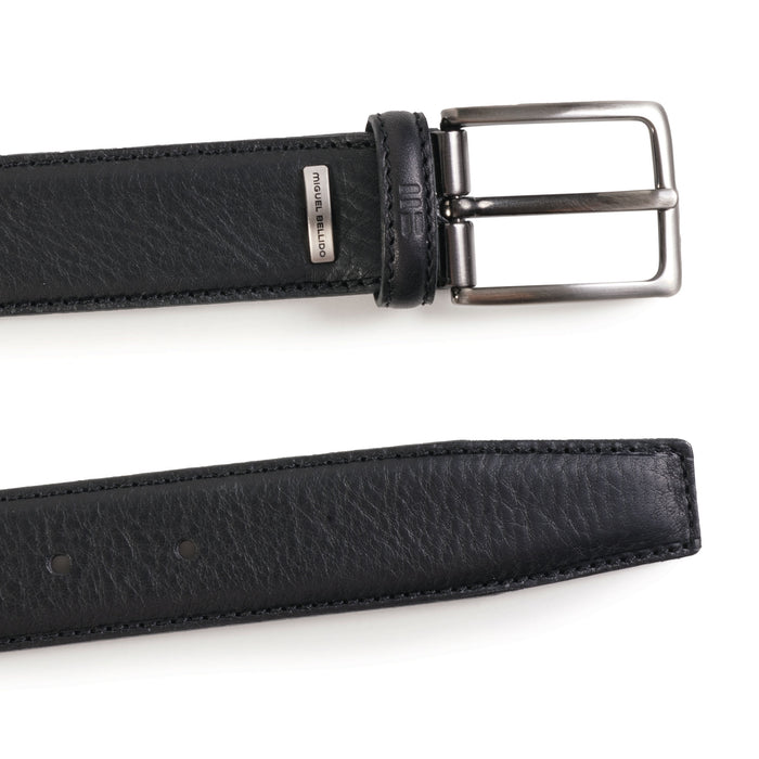 Miguel Bellido Belts Smooth Leather Belt - Black