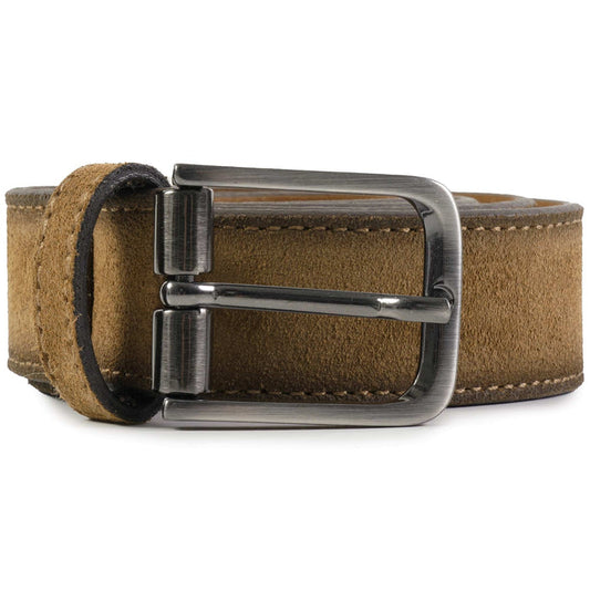 Miguel Bellido Belts Suede Belt - Tan Brown