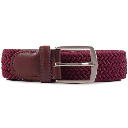 Miguel Bellido Belts Woven Belt - Burgundy