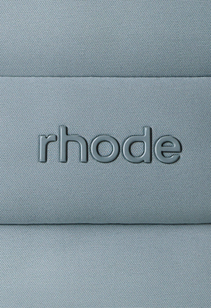 close up of mini grey bubble bag