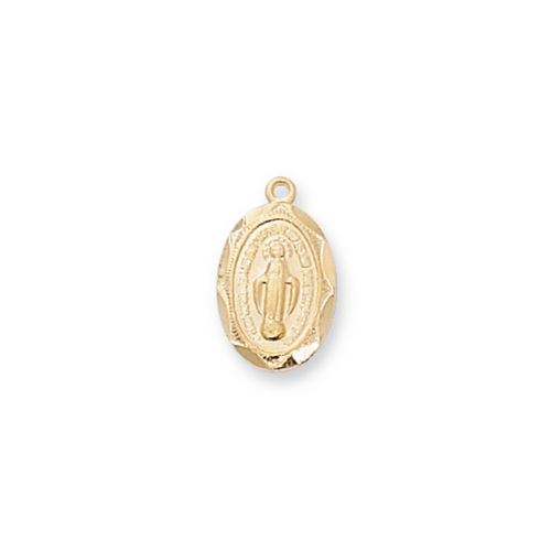 Miraculous Medal - Gold over Sterling Miraculous Pendant