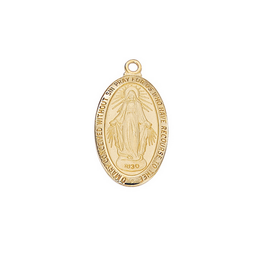 Miraculous Medal - Gold over Sterling