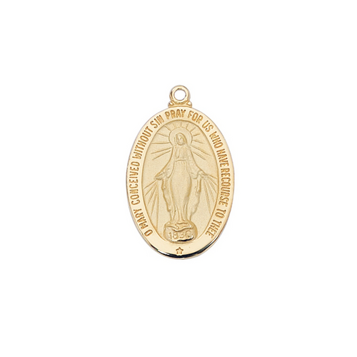 Miraculous Medal - Gold over Sterling