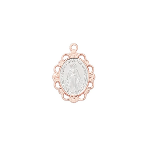 Miraculous Medal - Rose-Gold over Sterling