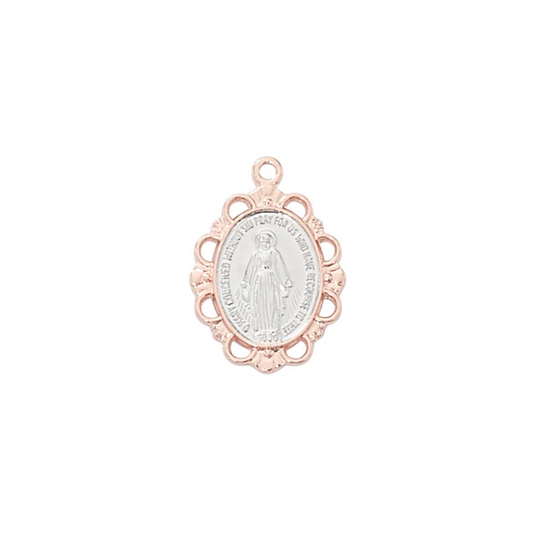 Miraculous Medal - Rose-Gold over Sterling