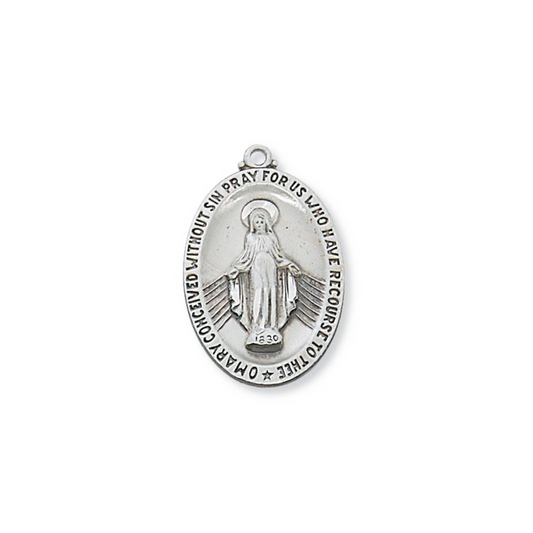 Miraculous Medal - Sterling Silver