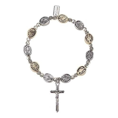 Miraculous Medal Bracelet 7"L