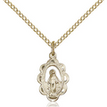 Miraculous Medal Gold Filled 18"