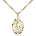 Miraculous Medal Gold Filled 18"