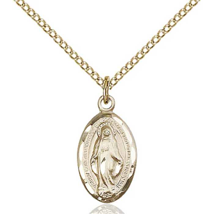 Miraculous Medal Gold Filled 18"