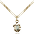 Miraculous Medal Gold Plated Sterling 18"