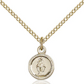 Miraculous Medal Necklace Gold Filled 18"