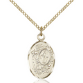 Miraculous Medal Necklace Gold Filled 18"