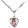 Miraculous Medal Necklace Sterling Silver 18"