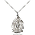 Miraculous Medal Sterling Silver 18"