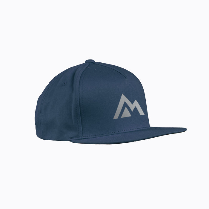 The REP Fitness Mountain Cap in Navy/Silver front