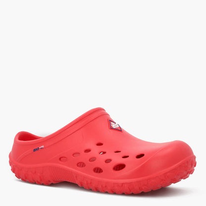Muckster Lite Liberty Men's Clog MMLCMU60  red clog shoe on a white background