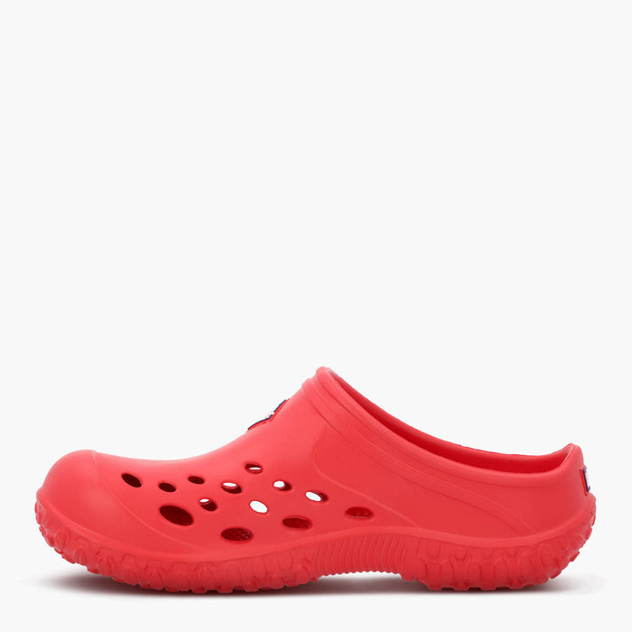 Muckster Lite Liberty Men's Clog MMLCMU60  red clog shoe on a white background