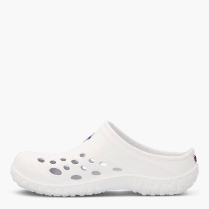 Muckster Lite Liberty Women's Clog MMLCWU01  white clog shoe on a white background