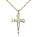 Nail Crucifix Necklace Gold Filled 18"
