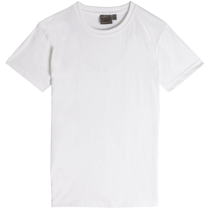 Naked and Famous Denim Circular Knit T-Shirt - White