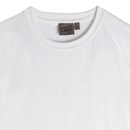 Naked and Famous Denim Circular Knit T-Shirt - White