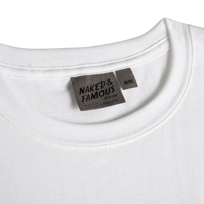 Naked and Famous Denim Circular Knit T-Shirt - White