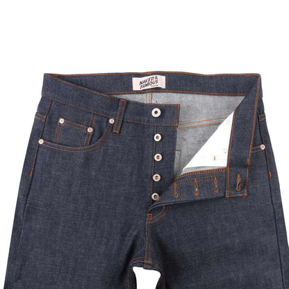 Naked and Famous Denim Easy Guy Dirty Fade Selvedge Jeans - Indigo